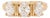Three Lab-Created Diamond Ring in Solid 14k Yellow Gold | Oval Shape 7x5mm, Size 6.75 For Sale