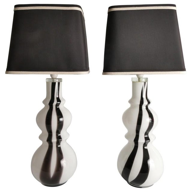 Art Glass Table Lamps, 1960s, Set of 2 For Sale - Image 16 of 16