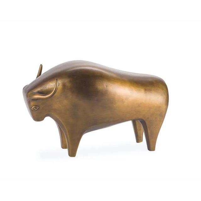 Cast Brass Susie Bull Accessory in Old Brass Finish