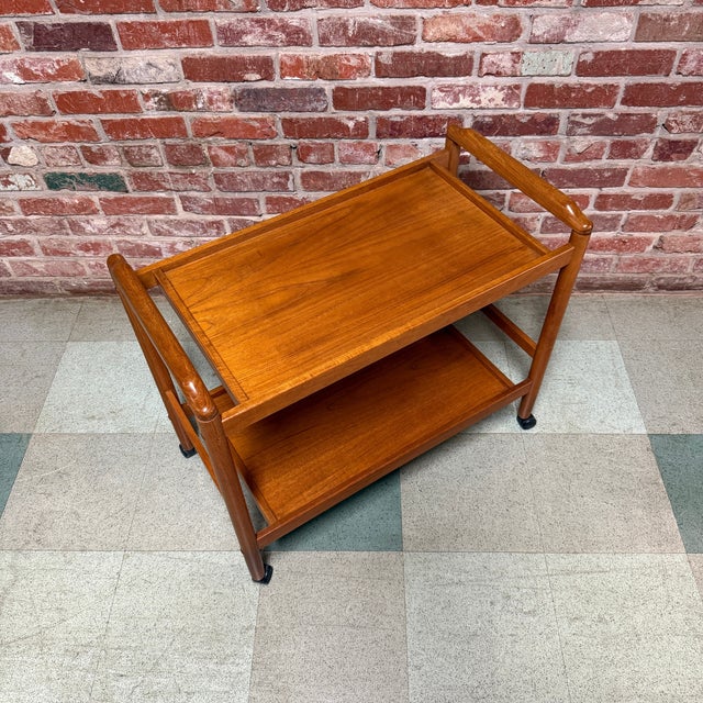 Mid-Century Modern Danish Designer, Bar Cart, Teak, Denmark, 1960s For Sale - Image 3 of 4