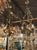 French Antique Iron and Porcelain Flower Chandeliers For Sale - Image 4 of 9
