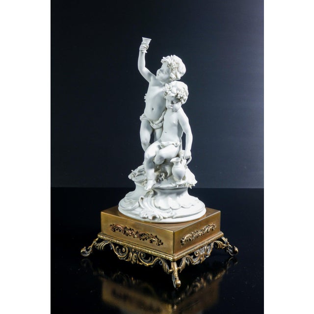 Biscuit Sculpture by Benacchio for Triad Bacchanalian Putti For Sale - Image 4 of 18
