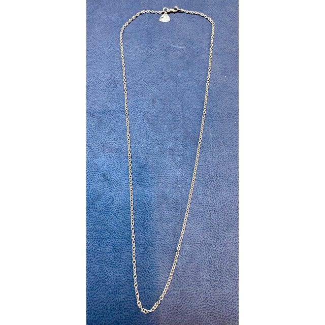 Italian Vintage Unisex 18 Karat Yellow Gold Chain Necklace, Soho, Italian 17", 4.2 Gm For Sale - Image 3 of 8