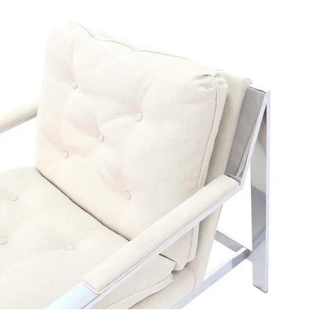 Mid-Century Modern Vintage Mid Century Baughman Style New Upholstery Lounge Chair For Sale - Image 3 of 9