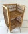 Tan Vintage Wicker Rattan Two Tier Shelving Unit Etagere For Sale - Image 8 of 10