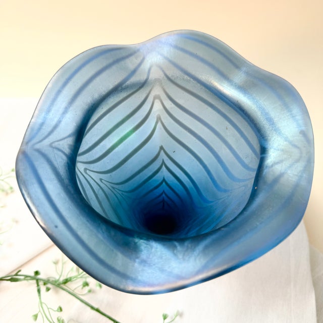 Vintage Mermaid Swirl Vase in Glass, 1970s For Sale - Image 13 of 18