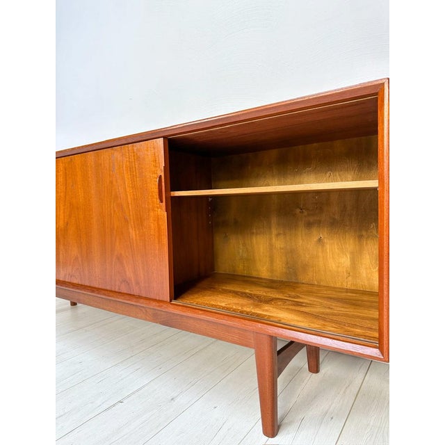 Vintage Scandinavian Minimalistic Teak Sideboard, 1960s For Sale - Image 9 of 16