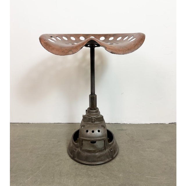 Vintage Industrial Swivel Chair, 1950s For Sale - Image 10 of 18