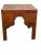 American burl-walnut veneer low table. Moroccan inspired. Great color.