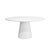 Worlds Away Matthew Izzo Home - Hamilton 59" Round Glossy White Lacquer Pedestal Dining Table For Sale - Image 4 of 4