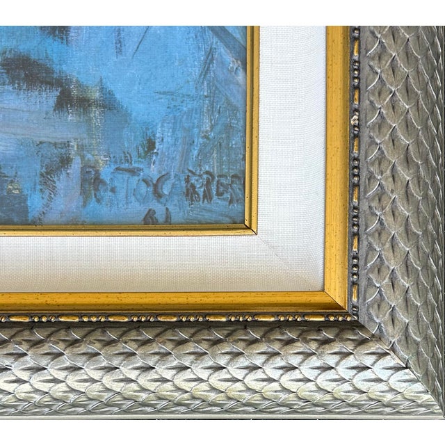 1960s Rene Portocarrero Print of a Portrait of a Woman Titled "Flora", Framed W/Glass For Sale - Image 4 of 5