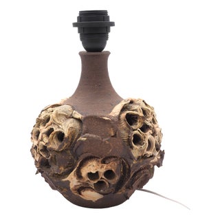 Handcrafted Ceramic Table Lamp by Bodil Marie Nielsen for Bodil Marie Nielsen, 1970s For Sale
