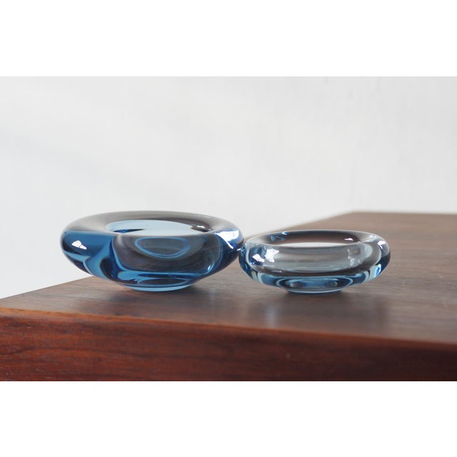 Glass Bowls by Per Lütken for Holmegaard, 1950s Set of 2 For Sale - Image 9 of 9