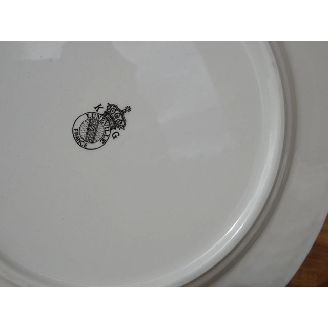 French Earthenware Plates from Lunéville & Keller, 1890s, Set of 6 For Sale - Image 9 of 11