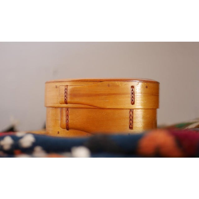 A beautiful antique Scandinavian bentwood box, known in Sweden as a Svepask, dating from the early 20th century and...
