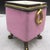 1920s 1920's Antique Art Deco Period Henri Ardant Limoges Pate Sur Pate Square Pink/ Gold/ Black Cache Pot For Sale - Image 5 of 12