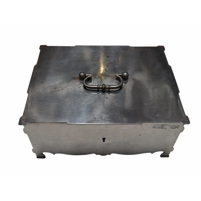Antique George III Steel Strong Box for Jewelry.