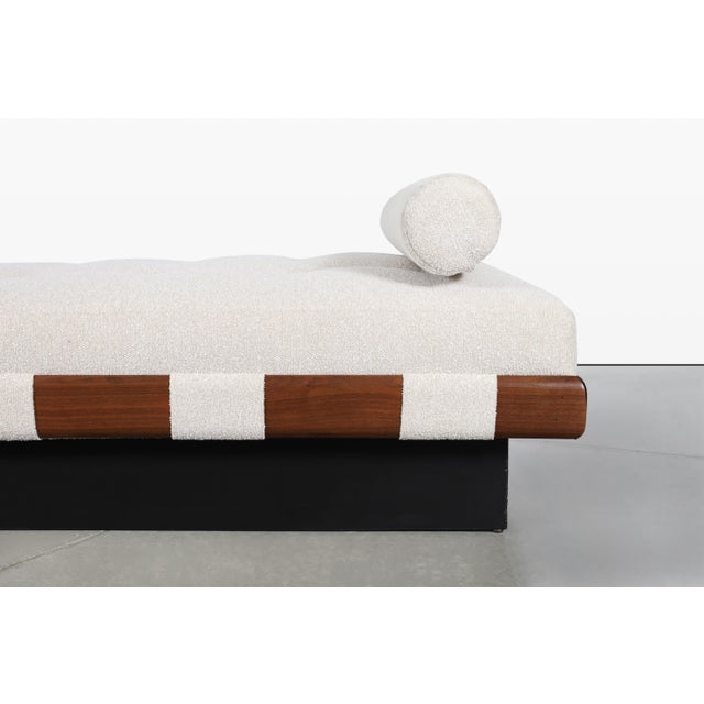1960s Mid-Century Modern Walnut Daybed / Bench by Adrian Pearsall, 1960s For Sale - Image 5 of 13
