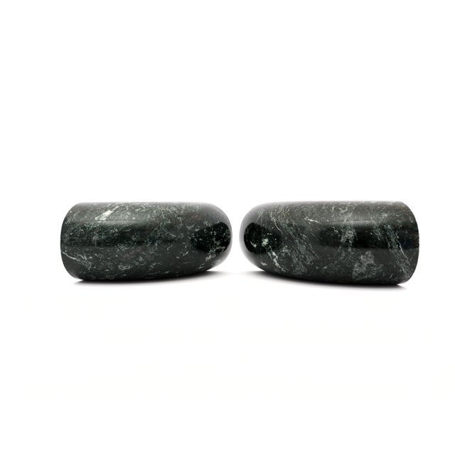 Green Marble Arch Bookends: Vintage Stone Decor by Bijan, Set of 2 For Sale - Image 11 of 12
