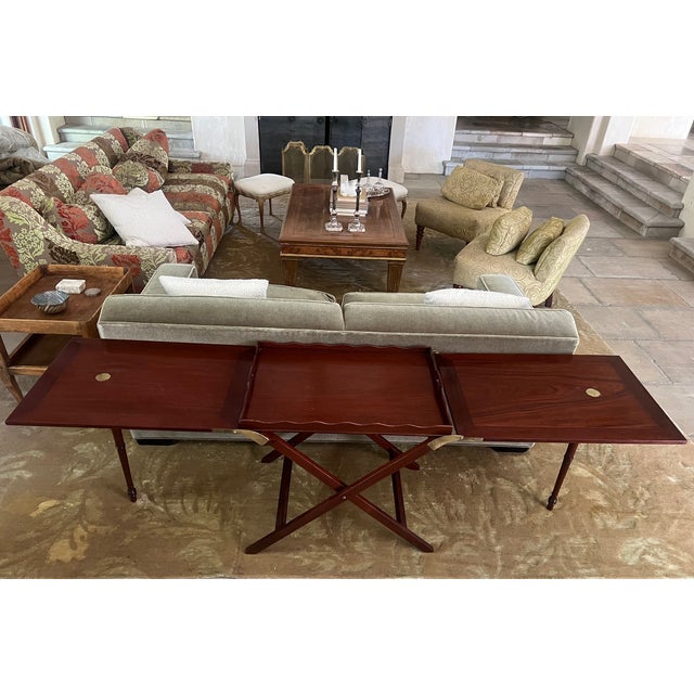 Mid Century "Party Butler" Expandable Tray Table by Baker Furniture For Sale - Image 9 of 11