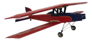 Large Model of Fokker d.vii 7745 Biplane Aircraft, 1970s