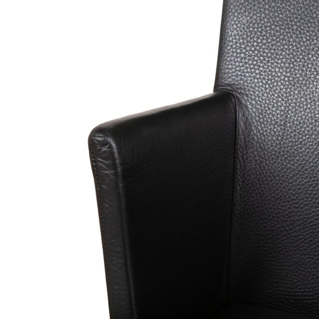 Modern Jason Chair in Leather Black from Walter Knoll / Wilhelm Knoll For Sale - Image 3 of 15