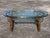 Gilt faux bamboo oval coffee table with very thick oval glass top. Elegant statement piece and the perfect smaller size...