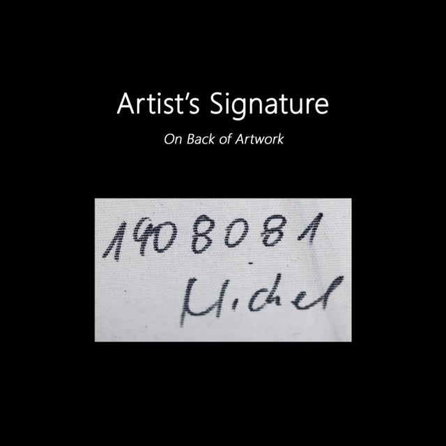 Abstract "Waves Blue/Grey" Original Arwork by Petra Ros-Nickel For Sale - Image 9 of 10