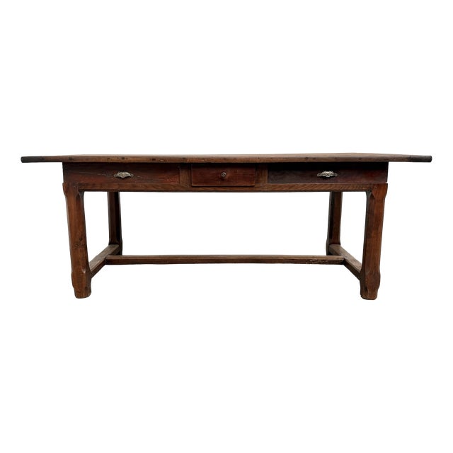 20th Century Oak Farmhouse Table, 1890s For Sale