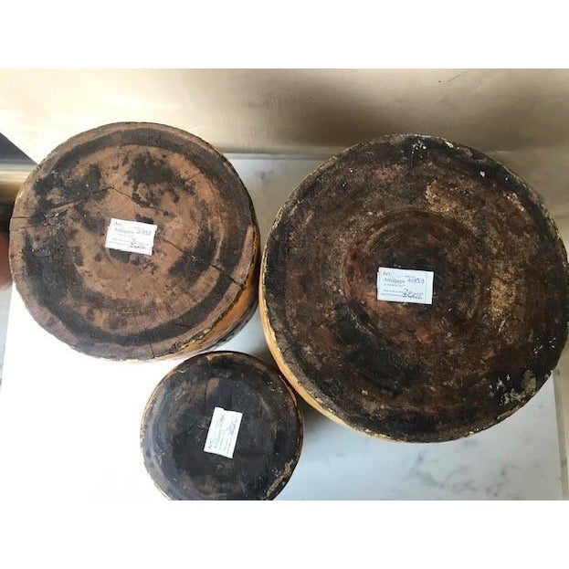Vintage Wooden Apothecary Jars- Set of 3 For Sale - Image 17 of 17