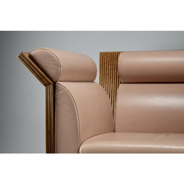 Introducing a stunning pretenziosa arm chair designed by ugo la pietra in 1983 for busnelli italy. This neo eclectic post...
