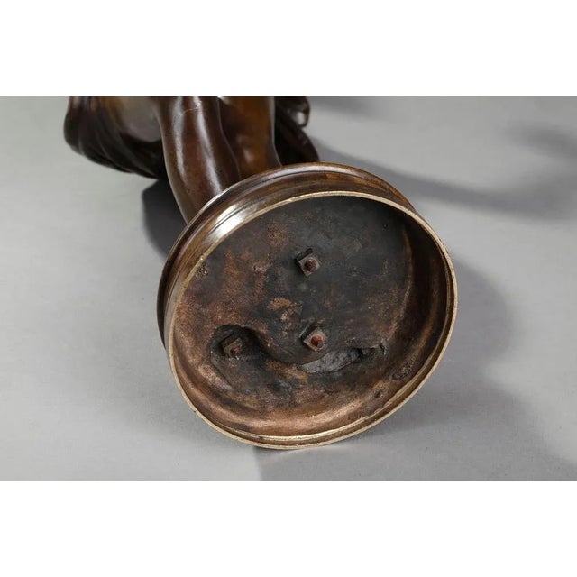 Bronze Femme Aux Colombes Sculpture by Charles-Alphonse Gumery For Sale - Image 18 of 18
