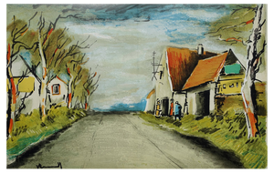 After Maurice De Vlaminck, The Road, 1958, Original Signed Lithograph