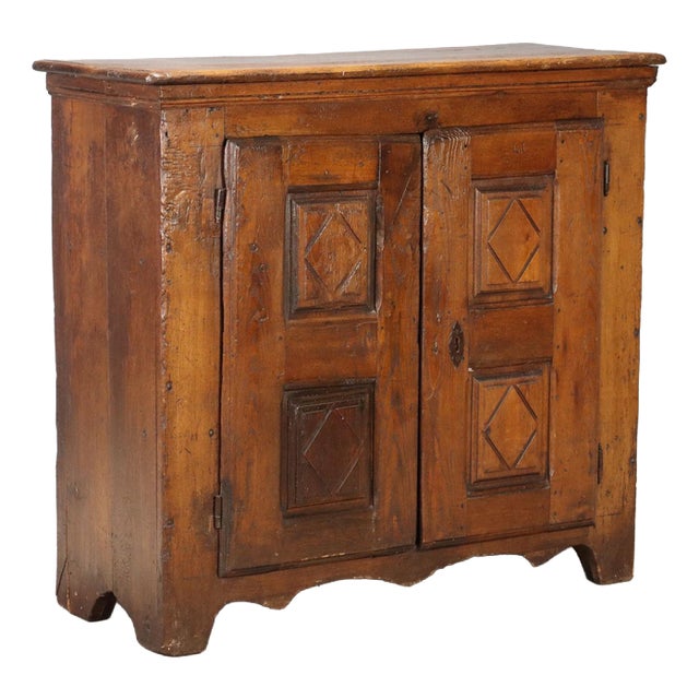 Chestnut Sideboard with Bipartite Paneled Doors For Sale