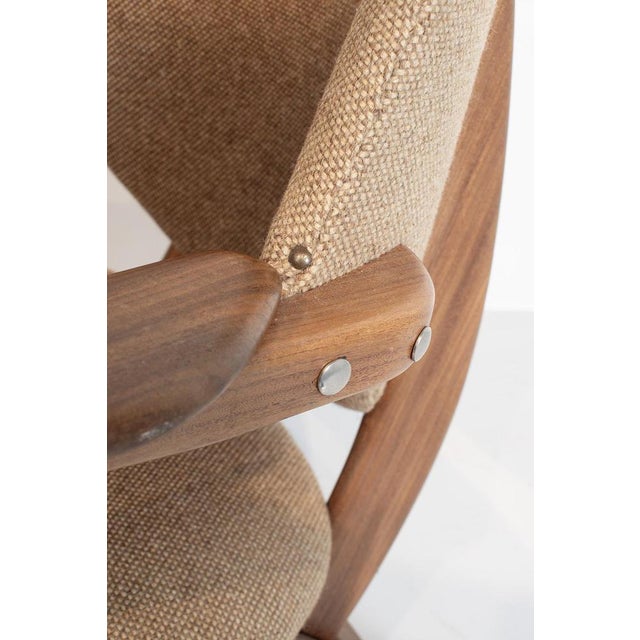 Textile Lounge Chair by Louis van Teeffelen for Wébé For Sale - Image 7 of 10