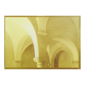 Late 20th Century Yellow Cyanotype Architetural Photograph