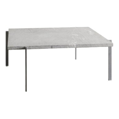 Danish Mid-Century Squared Pk61 Coffee Table in Steel & Cipollini Marble by Poul Kjærholm , 1960s For Sale