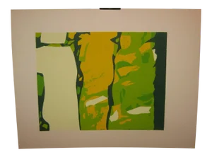 The Visitors Abstract Lithograph by Sylvia Birch Halperin