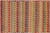 1990s Eclectic Balochi Rust/Blue Wool Rug - 4'6''x7'11'' For Sale - Image 5 of 11