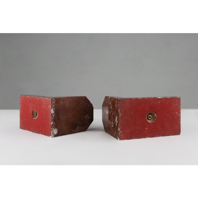 Art Deco Marble and Metal Bear Bookends, France, 1930s, Set of 2 For Sale - Image 11 of 12