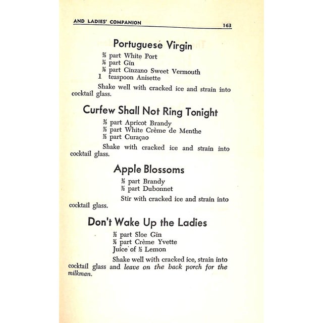 Traditional "Crosby Gaige's Cocktail Guide and Ladies' Companion" 1946 Gaige, Crosby For Sale - Image 3 of 9