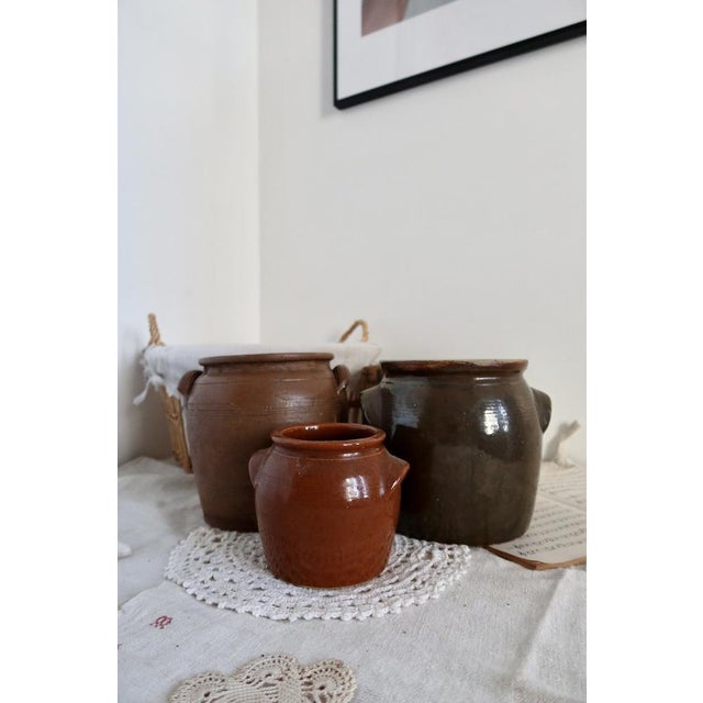 Small Glazed Stoneware Jar, 1970s For Sale - Image 6 of 8