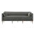 Greta Sofa, Seal Velvet For Sale