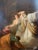 "Saul with the Pythoness Evoking the Shadow of Samuel". Beautiful oil on Canvas, work of the English school of the...