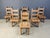Vintage Brutalist Oak Dining Chairs, 1960s, Set of 6 For Sale - Image 13 of 15