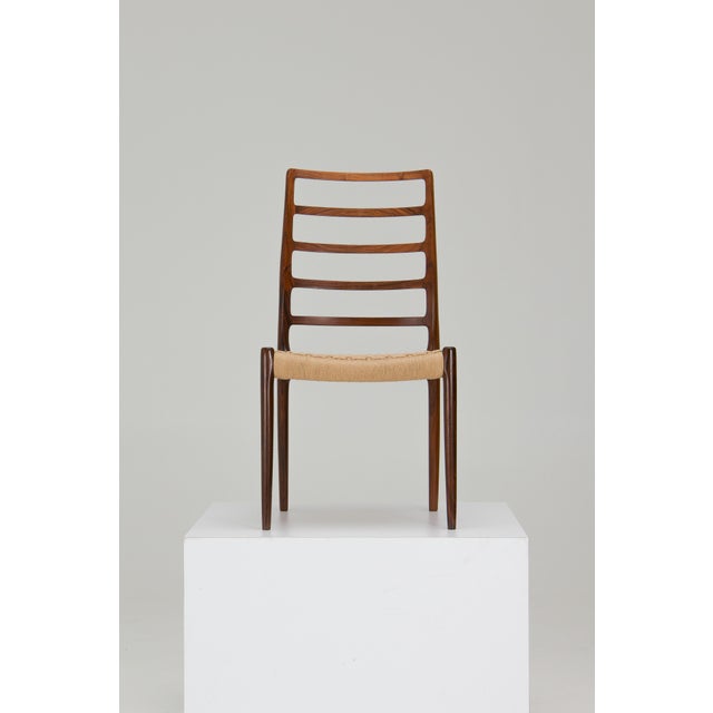 Mid-Century Modern Model No. 82 Dining Chairs by Niels Otto (N. O.) Møller for J. L. Møllers, 1960s, Set of 8 For Sale - Image 3 of 16