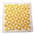 1950s American Patchwork Bowtie Quilt — Sunshine Yellow & White Cotton 35” Square For Sale