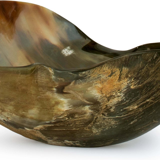 Regina Andrew Black Horn Bowl For Sale - Image 4 of 4