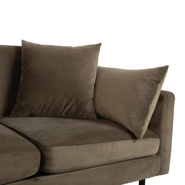 Scandinavia 3-Seater Sofa in Olive Fabric from Bolia For Sale - Image 4 of 11