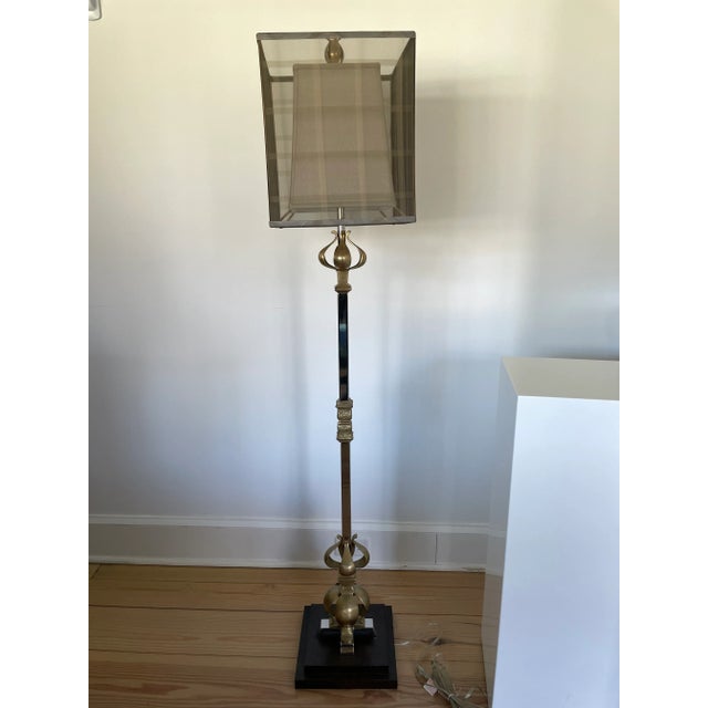 John-Richard Brass Floor Lamp For Sale - Image 10 of 10